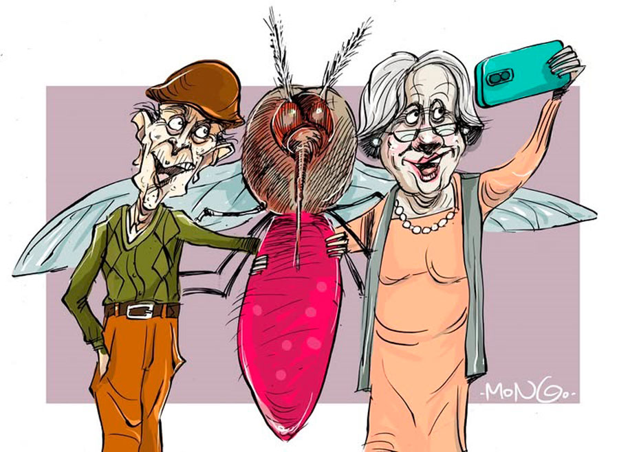 Selfie con el zancudo